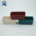 Utensilios para hornear antiadherentes de gres personalizados de cerámica rectangular